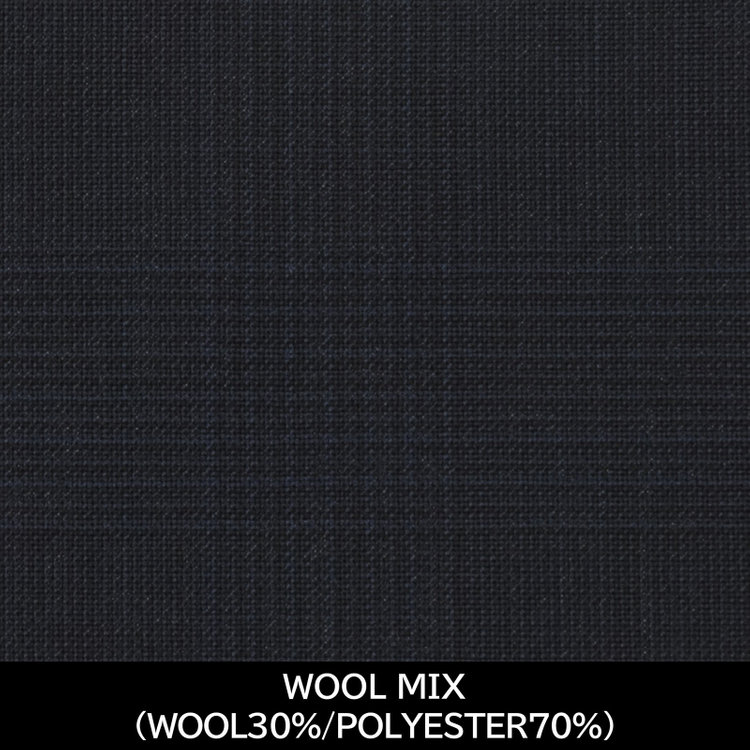ＪＰセレクトライン 【パターンオーダー】【JOHN PEARSE SELECTLINE 2釦】【春夏】スーツ/WOOL MIX/ネイビー×チェック(WOOL30%/POLYESTER70%) ネイビー系(紺)