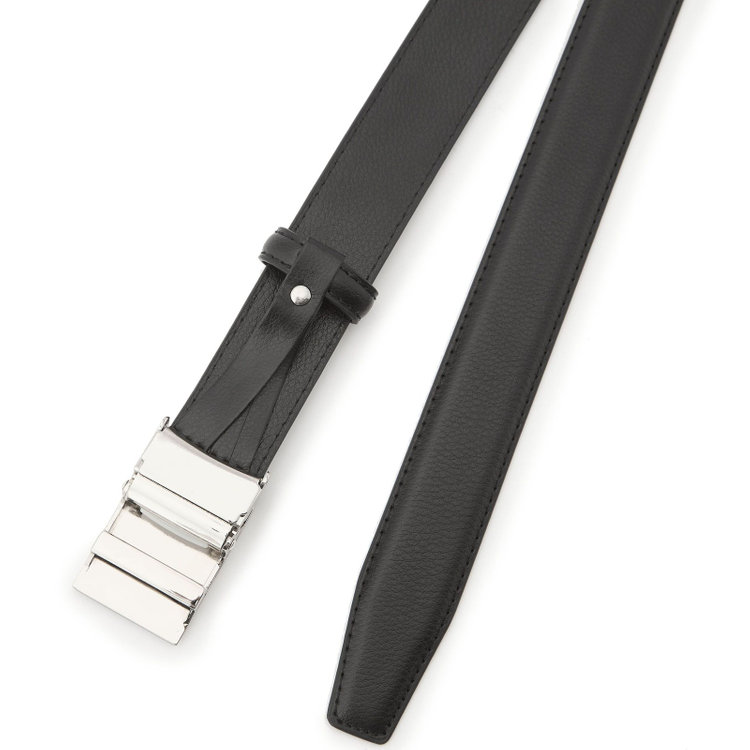 ドナートヴィンチ 【Donato Vinci Italy】ロングバックルベルト 3.0sm幅/ブラック(ウエスト130cmまで対応) 黒