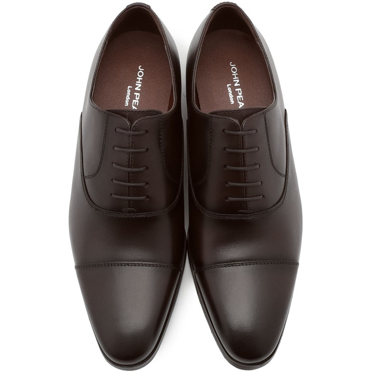 ジョンピアース 【JOHN PEARSE】ストレートチップ ドレスシューズ/ブラウン/セメント製法 茶濃色