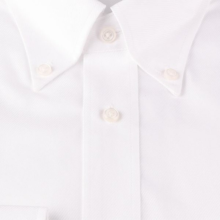 KONAKA　アウトレット 【WEB限定/OUTLET/汚れ・キズ等有】【JOHN PEARSE Black】【形態安定】ボタンダウンドレスワイシャツ/ホワイト×ドビーツイル ホワイト系(白)