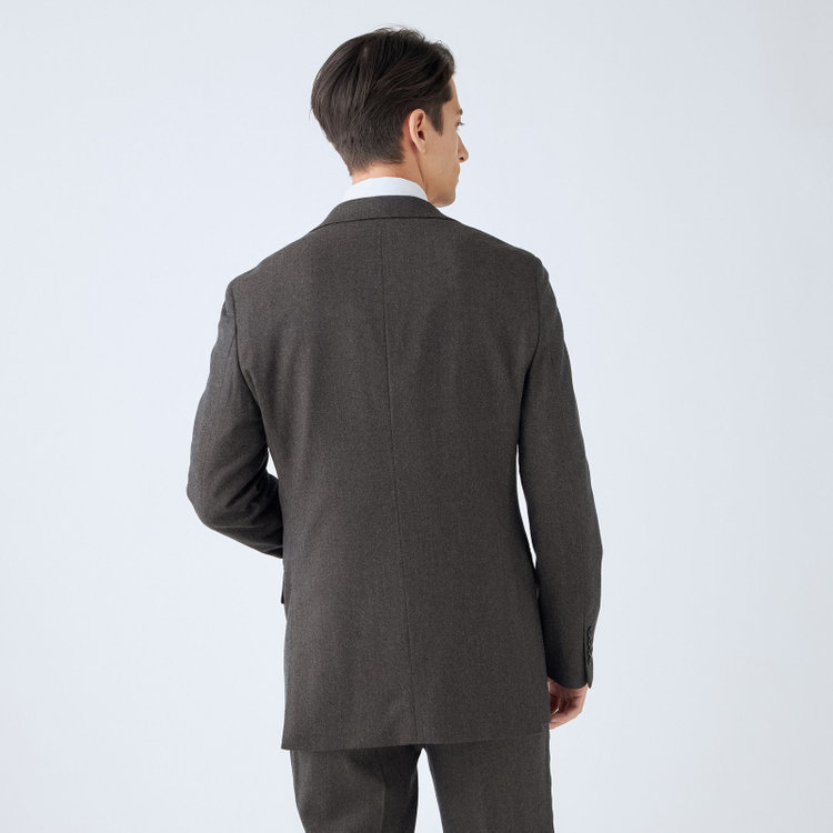 ＪＰ コンフォート 【THE 神 SUIT】【JOHN PEARSE comfort】【秋冬】2釦シングルスーツ ショートタック/ブラウン/ウエストムーブ/REDA ACTIVE/NEW ZEALAND MERINO/SHOWER CLEAN/※裾上げ必要 茶中間