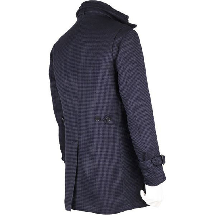 ソノタ（KONAKA用） 【Comin's】スタンドカラーレイヤードコート/ネイビー×ワッフル ネイビー系(紺)