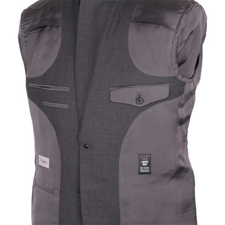 ドナートヴィンチ 【Donato Vinci Italy】【春夏】2釦シングルスーツ 1タック/グレー×ソリッド/NEW ZEALAND LIMITED WOOL/REAL GRAY COLLECTION/COOL REFLECTION グレー系(灰)