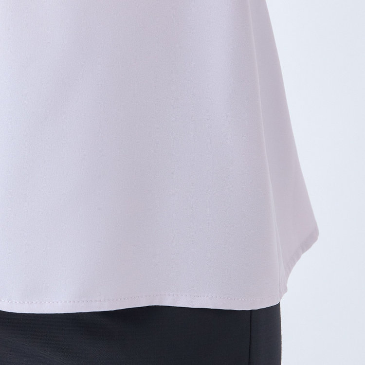 ナチュラル　ビューティー 【NATURAL BEAUTY】バンドカラーブラウス/パープル 紫淡色