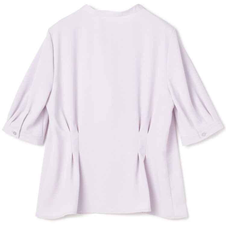 ナチュラル　ビューティー 【NATURAL BEAUTY】バンドカラーブラウス/パープル 紫淡色