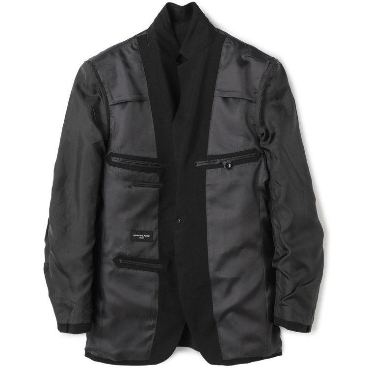 ＪＰセレクトライン 【JOHN PEARSE SELECTLINE】【スリムシルエット】2釦シングルフォーマルスーツ 0タックパンツ/濃染加工/アジャスター付き 黒