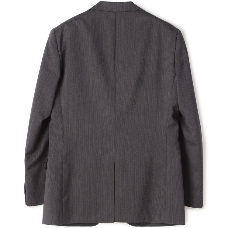 ＪＰセレクトライン 【JOHN PEARSE Black SELECT LINE】【秋冬】スペアパンツ付き/2釦シングルスーツ 0タック/グレー×ストライプ/RAIN SUIT グレー濃色