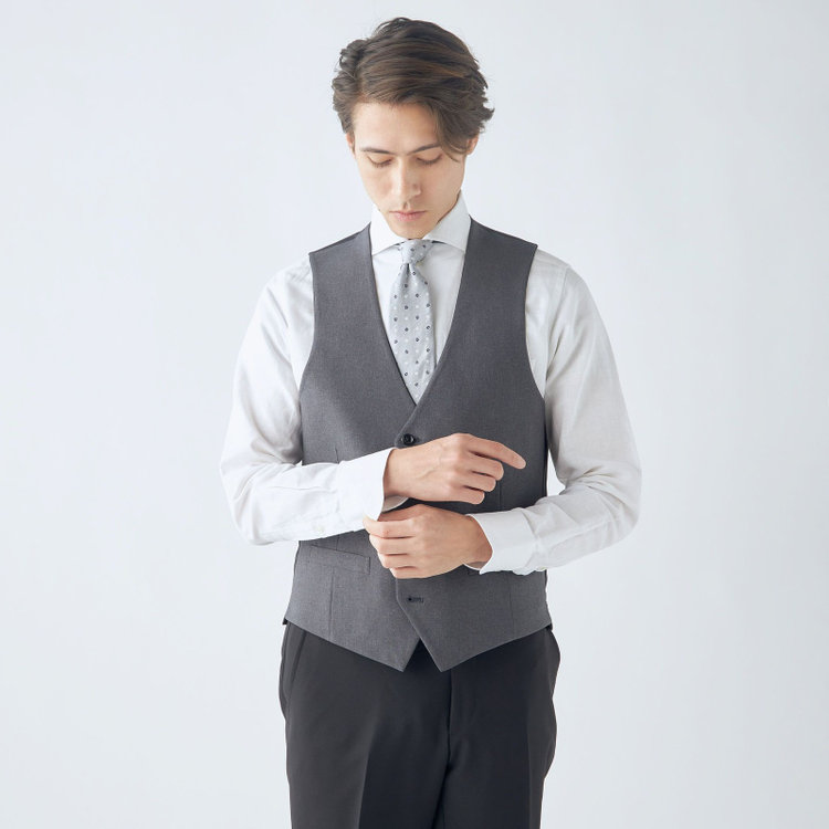 ソノタ（KONAKA用）  【HIGH SPEC MOTION】【年間】リバーシブルジレ/ブラック＆グレー 黒