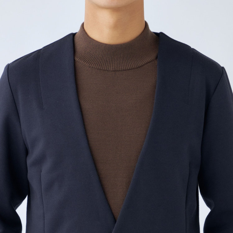 ＵＷＳ ＨＯＭＥ 【ULTRA WORK SUIT/HOME LINE】【秋冬】セットアップ1釦ノーカラージャケット/ネイビー ネイビー系(紺)