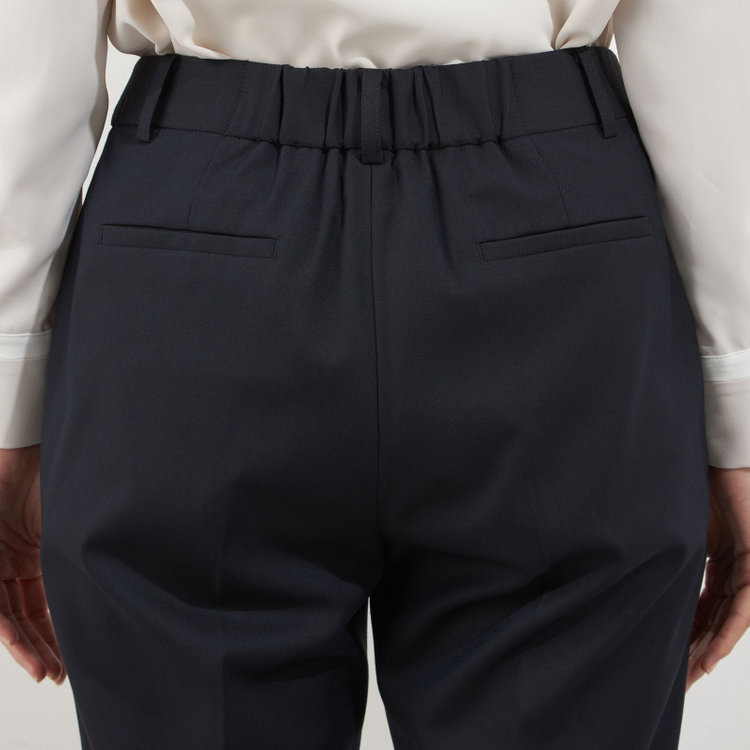 ソノタ（KONAKA用） 【Diana】【秋冬】パンツ/ネイビー/ウォッシャブル＆ストレッチ/裾上げ済仕様 紺中間