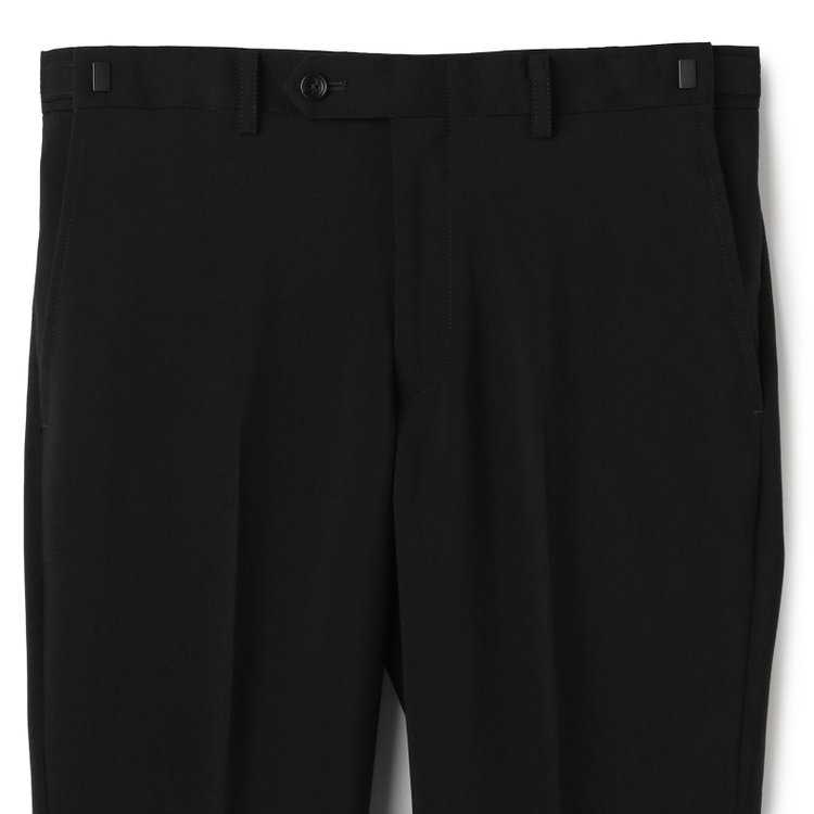 ＪＰセレクトライン 【JOHN PEARSE SELECTLINE】【スリムシルエット】2釦シングルフォーマルスーツ 0タックパンツ/濃染加工/アジャスター付き 黒