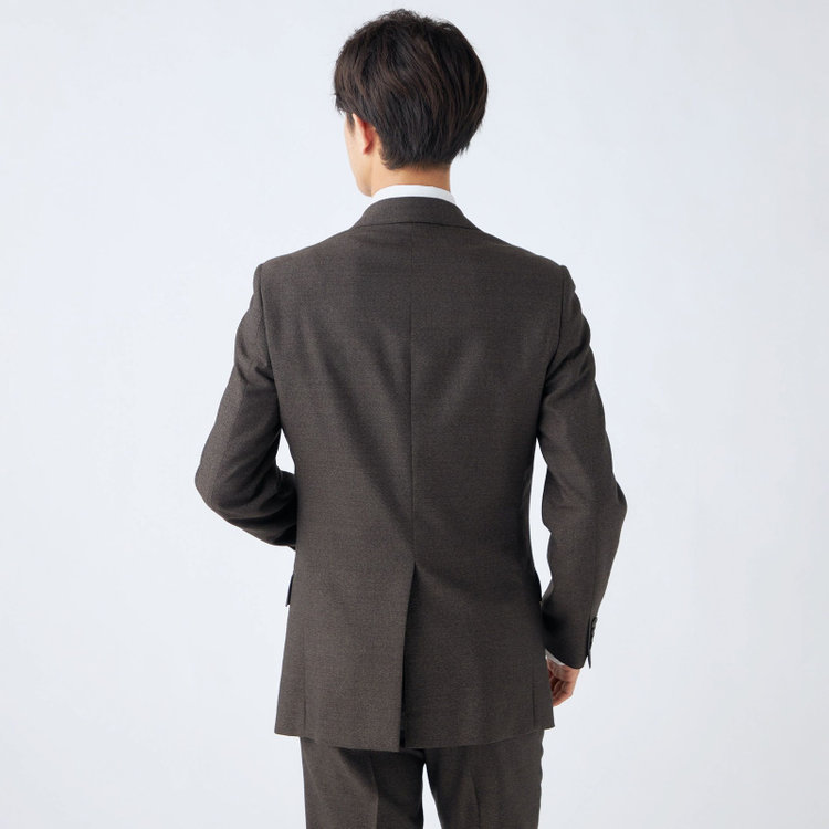 ドナートヴィンチウォモ 【Donato Vinci Italy UOMO】【秋冬】2釦シングルスーツ 0タック/ブラウン/NEW ZEALAND WOOL/REAL BROWN/SustainaBee Wool/※裾上げ必要 茶中間
