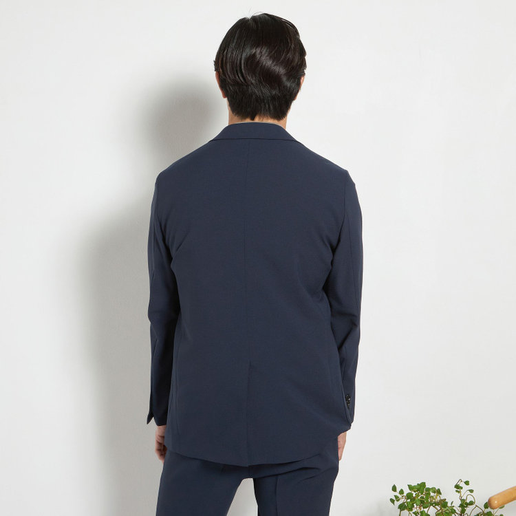 ハイスペックモーション 【HIGH SPEC MOTION】【春夏】ポリエステル2釦シングルジャケット/ネイビー 紺中間