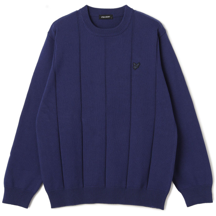 ライル＆スコット 【LYLE&SCOTT】【長袖】コットンニット/ネイビー 青中間