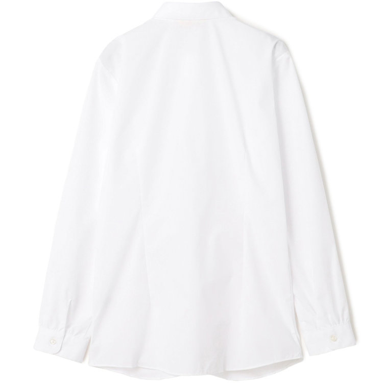 KONAKA　アウトレット 【WEB限定/OUTLET/汚れ・キズ等有】【NATURAL BEAUTY】ギャザー＆フリル取り外しブラウス/ホワイト×ドビードット 白