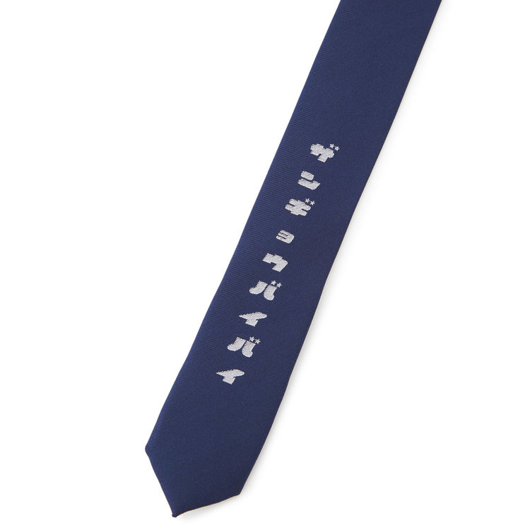 ソノタ（KONAKA用） 土佐兄弟コラボネクタイ＜社会人応援＞【兄】シルクブレンドドットネクタイ/ネイビー/「ザンギョウバイバイ」 その他
