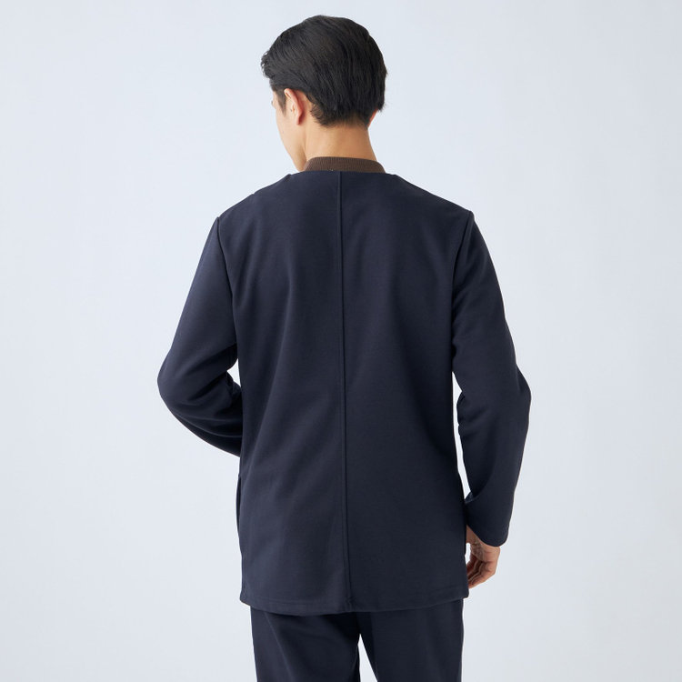 ＵＷＳ ＨＯＭＥ 【ULTRA WORK SUIT/HOME LINE】【秋冬】セットアップ1釦ノーカラージャケット/ネイビー ネイビー系(紺)