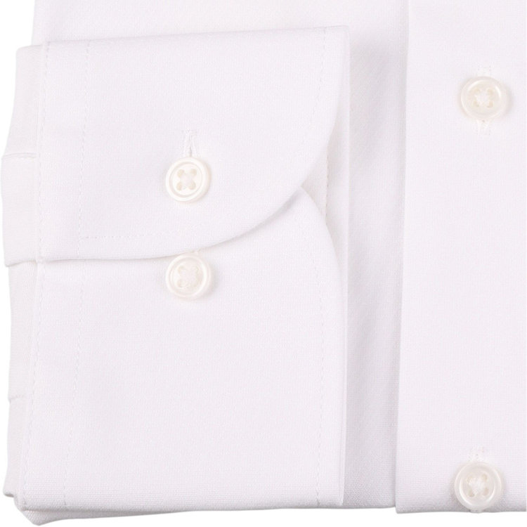 KONAKA　アウトレット 【WEB限定/OUTLET/汚れ・キズ等有】【Donato Vinci Italy Uomo】【ノーアイロン】ワイドカラードレスワイシャツ/ホワイト×ドビーツイル/ULTRA MOVE/ニット素材 ホワイト系(白)