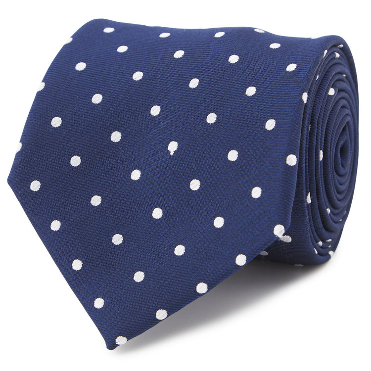 ソノタ（KONAKA用） 土佐兄弟コラボネクタイ＜社会人応援＞【兄】シルクブレンドドットネクタイ/ネイビー/「ザンギョウバイバイ」 その他