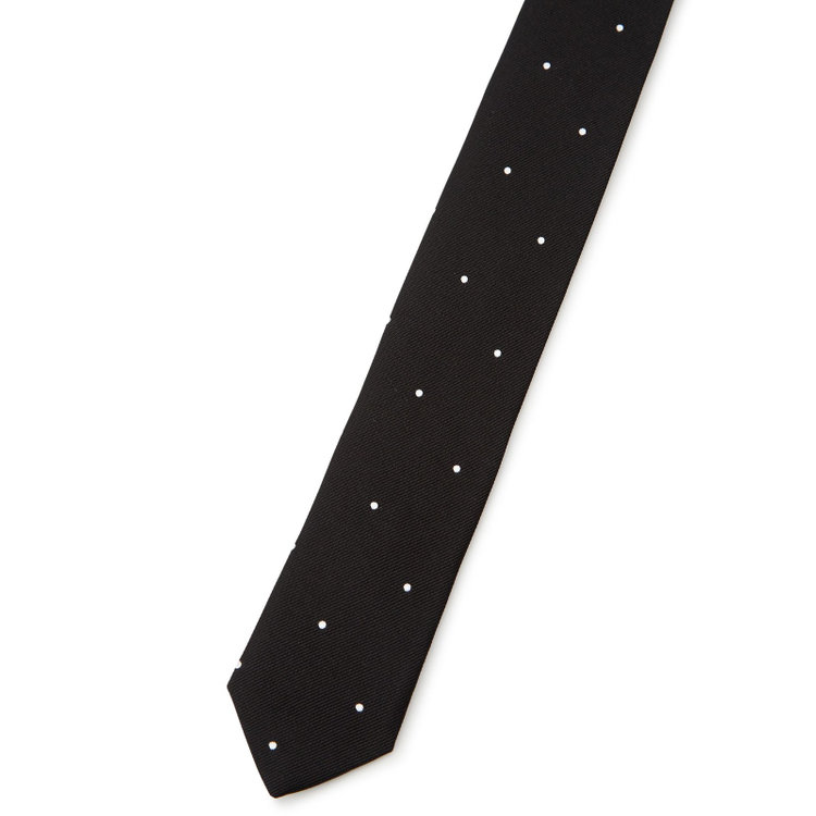 ドナートヴィンチ 【名品】【Donato Vinci Italy】シルクドットネクタイ 8.5cm;幅/ブラック/MADE IN JAPAN その他