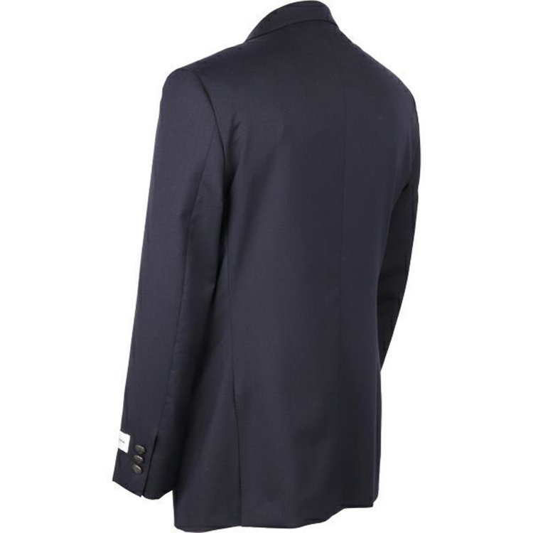 ジョンピアース 【JOHN PEARSE White】【年間】ウールブレンド 4釦ダブルジャケット/ネイビー×ソリッド/ネイビージャケット/メタルボタン ネイビー系(紺)
