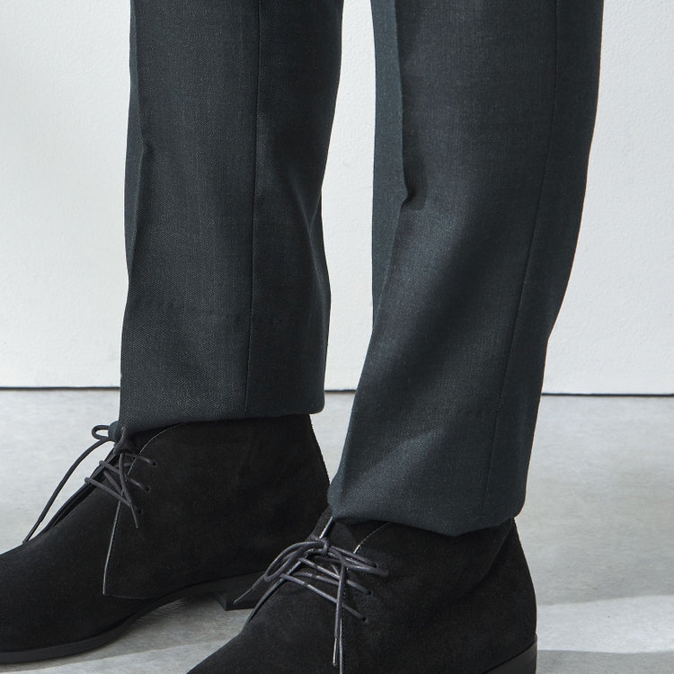 スタンリーブラッカ 【stanley blacker new york】【秋冬】ストレッチパンツ/裾上げ必要 黄淡色