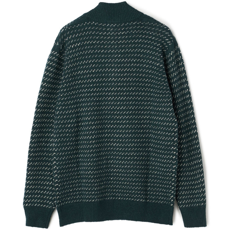 ライル＆スコット 【LYLE&SCOTT】ハーフジップアップセーター/グリーン 緑中間