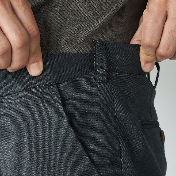 スタンリーブラッカ 【stanley blacker new york】【秋冬】ストレッチパンツ/裾上げ必要 黄淡色