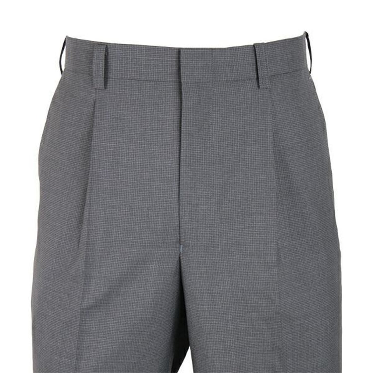 KONAKA　アウトレット 【WEB限定/OUTLET/汚れ・キズ等有】【JOHN PEARSE White】【春夏】1タックビジネススラックス/グレー×チェック グレー系(灰)