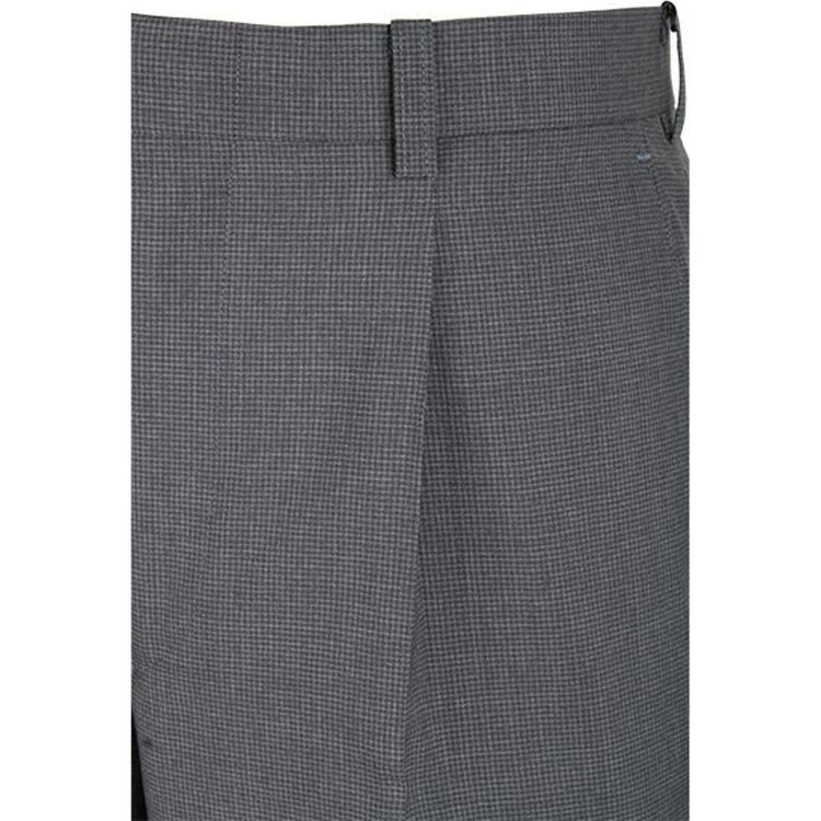 KONAKA　アウトレット 【WEB限定/OUTLET/汚れ・キズ等有】【JOHN PEARSE White】【春夏】1タックビジネススラックス/グレー×チェック グレー系(灰)