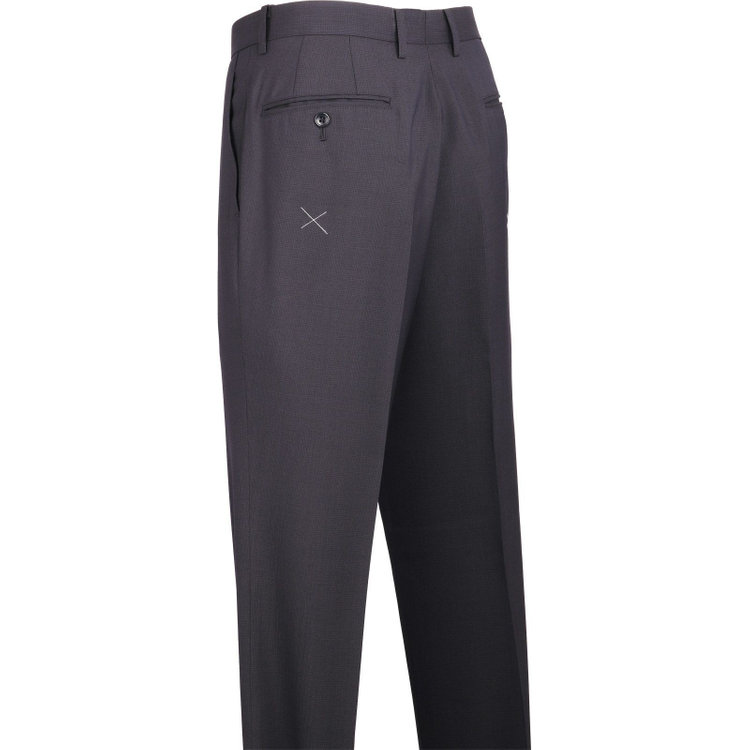 トゥルートップ 【TRUE TOP】【春夏】2釦シングルスーツ 1タック/ネイビー×チェック/ULTRA WASH ネイビー系(紺)