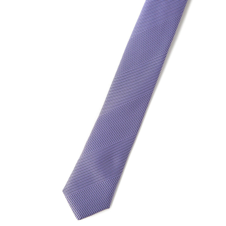 ジョンピアース 【JOHN PEARSE White】ウォッシャブル/ストライプ柄ネクタイ/8.0㎝幅/パープル その他