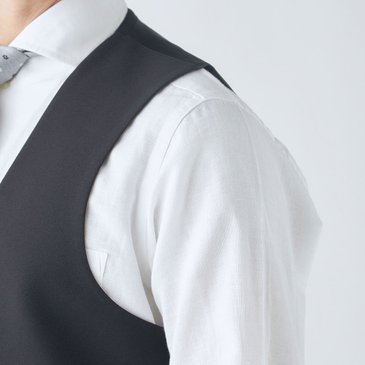 ソノタ（KONAKA用）  【HIGH SPEC MOTION】【年間】リバーシブルジレ/ブラック＆グレー 黒