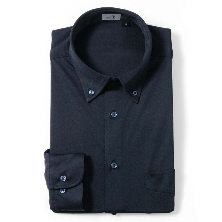 ソノタ（KONAKA用） ワイシャツ[SHIRT-T] 【正規リライブ加工商品】ストレッチ 吸水速乾 ネイビー 無地 紺中間