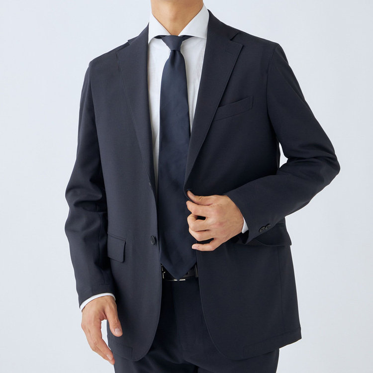 ＵＷＳ ＷＯＲＫ 【ULTRA WORK SUIT/WORK LINE】【年間】セットアップ2釦ジャケット/ネイビー 紺中間