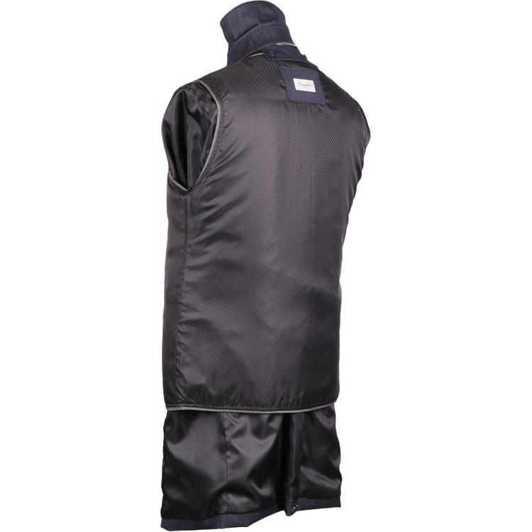 ドナートヴィンチ 【Donato Vinci Italy】【ステンカラー】【SHEETDOWN】ウールコート/ネイビー×ソリッド 紺中間