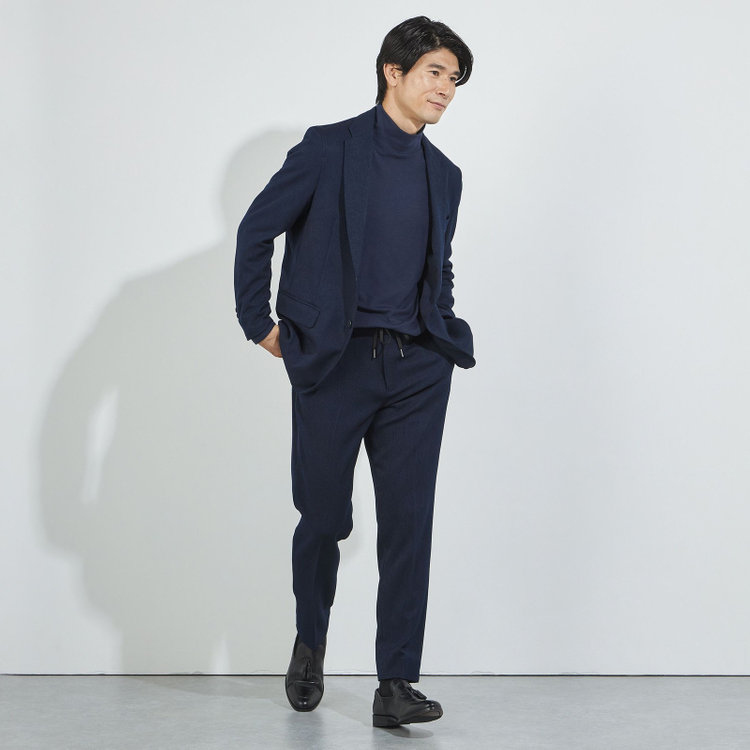 ＵＷＳ ＷＯＲＫ ビジカジセットアップ【ULTRA WORK SUIT】【秋冬】パンツ/ネイビー/※裾上げ済み仕様 紺濃色