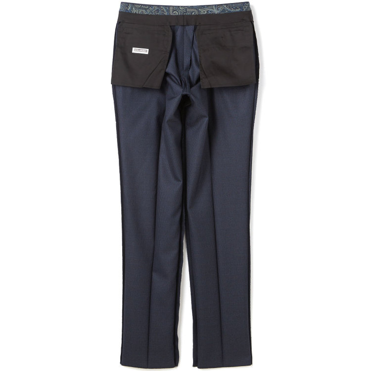 ドナートヴィンチ 【Donato Vinci Italy CLASSICO】【秋冬】2釦シングルスーツ 2タック/ネイビー×ハウンドトゥース/REAL NAVY COLLECTION/NEW ZEALAND LIMITED WOOL/※裾上げ必要 紺中間