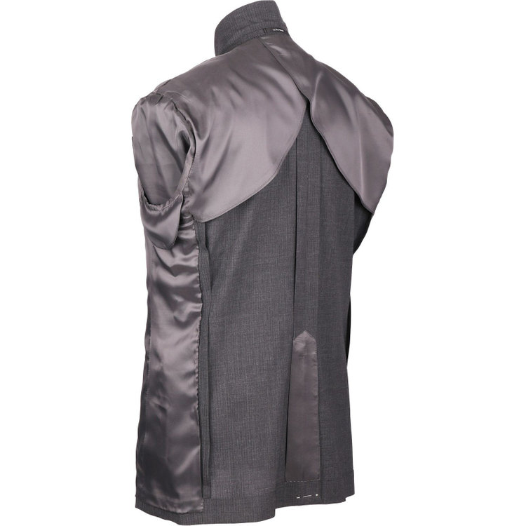 トゥルートップ 【TRUE TOP】【春夏】2釦シングルスーツ 1タック/グレー×ストライプ/ULTRA WASH グレー系(灰)