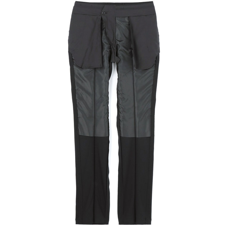 ジョンピアース 【JOHN PEARSE Black SELECT LINE】【年間】0タックパンツ/ブラック×ソリッド/ULTRA TOUGH S/SHOWER CLEAN/※裾直し必要 黒