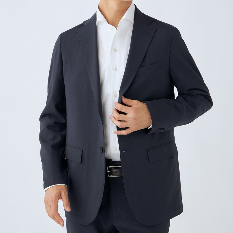 ＵＷＳ ＷＯＲＫ 【ULTRA WORK SUIT/WORK LINE】【年間】セットアップ2釦ジャケット/ネイビー 紺中間