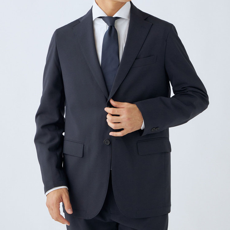 ＵＷＳ ＷＯＲＫ 【ULTRA WORK SUIT/WORK LINE】【年間】セットアップ2釦ジャケット/ネイビー 紺中間