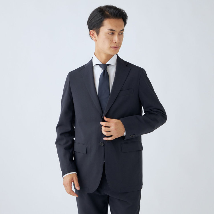 ＵＷＳ ＷＯＲＫ 【ULTRA WORK SUIT/WORK LINE】【年間】セットアップ2釦ジャケット/ネイビー 紺中間