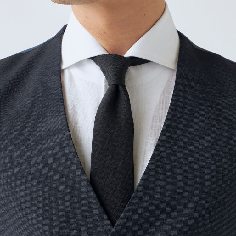 ＪＰ コンフォート 【JOHN PEARSE comfort】【秋冬】リバーシブルジレ(ベスト)/ネイビー＆グレー 紺中間