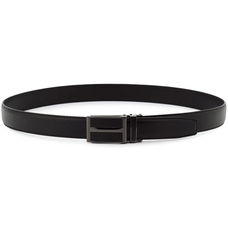 【KANSAIMAN collection】【フリーアジャスト仕様/5mm間隔/32段階】バックルベルト 3.0cm幅/ブラック(ウエスト94cmまで対応)