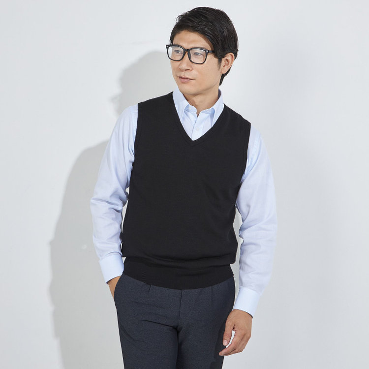 ＪＰコンフォート ネイビー 【JOHN PEARSE comfort navy】【秋冬】Vベスト/グレー 黒