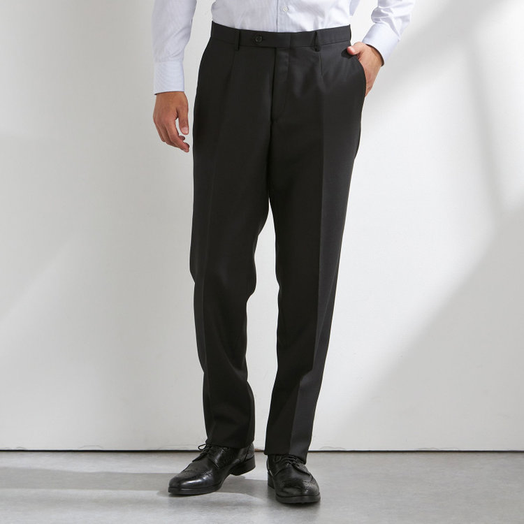 ＫＡＮＳＡＩＭＡＮ 【JOHN PEARSE comfort】【秋冬】2釦シングルスーツ ショートタック/グレー×ストライプ/REAL BLACK/NEW ZEALAND WOOLSHOWER CLEAN/SustainaBee Wool/※裾上げ必要 黒
