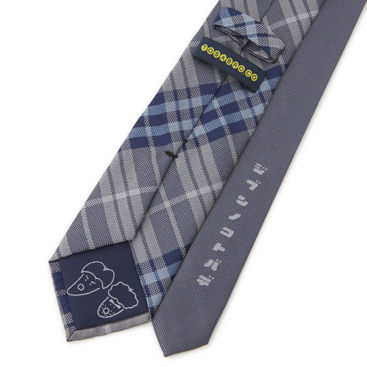 ソノタ（KONAKA用） 土佐兄弟コラボネクタイ【就活応援】シルクブレンドチェックネクタイ/グレー/「ジブンノコトバデ」 その他