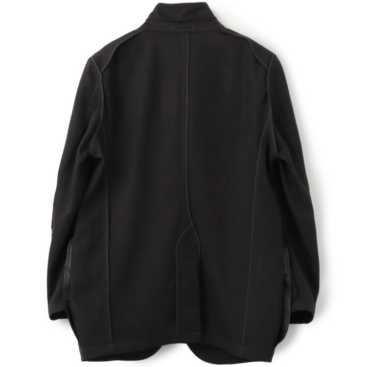 ＵＷＳ ＷＯＲＫ 【UWS】【年間】ビジカジセットアップ 2釦ジャケット /ブラック×メランジ調 /ウォッシャブル /ストレッチ 黒