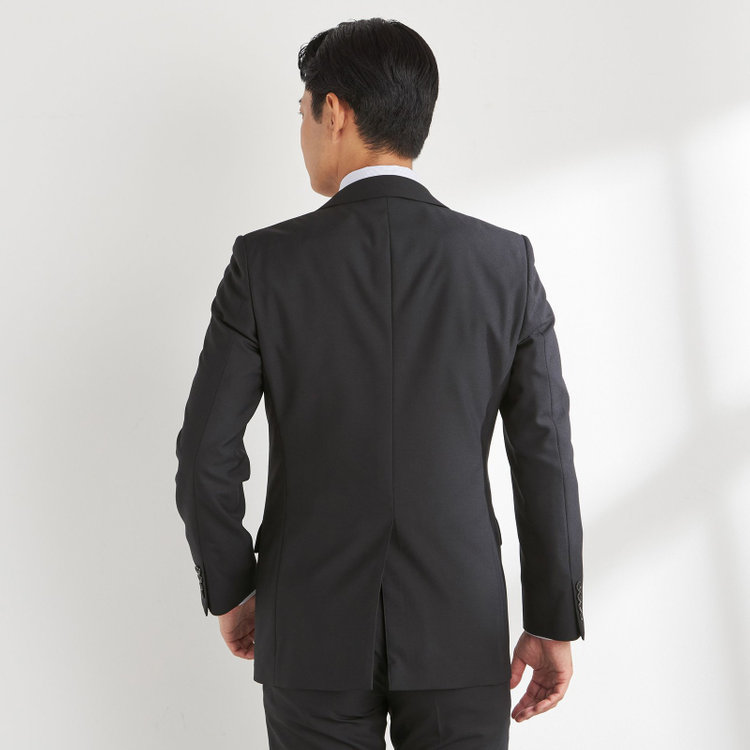 ＵＮＰＲＥＳＳＵＲＥ 【Unpressure】【年間】2釦シングルスーツ 0タック/ブラック/※裾上げ必要 黒